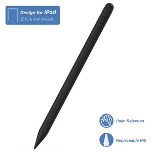 Black Stylus Palm Rejection Touch Pen Screen Tablet Stylus For Apple Ipad pro 2022 pencil 2