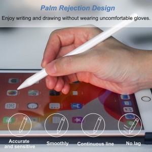 Palm rejection capacitive tablet touch screen active stylus pen for apple pencil screen touch pen for ipad 2018-2022