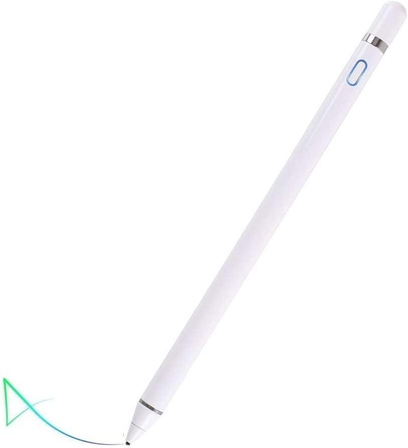 High Performance Fine Tip Stylus For Samsung Tablet - Active Stylus Compatible with Apple iPad, Stylus Pens for Touch Screens,Rechargeable Capacitive 1.5mm Fine Point with iPhone iPad and Other Ta...