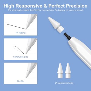 Smart Pencil Active Capacitive Drawing Touch Switch Stylus Pen With Fine Tip For Ipad Apple Pencil For Touch Screen Tablet