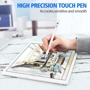 Active Stylus Compatible with Apple iPad, Stylus Pens for Touch Screens,Rechargeable Capacitive 1.5mm Fine Point with iPhone iPad and Other Tablets