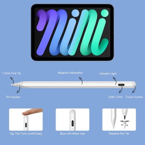 Smart Pencil Active Capacitive Drawing Touch Switch Stylus Pen With Fine Tip For Ipad Apple Pencil For Touch Screen Tablet