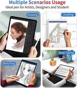 Compatible for 2023 Stylus pen with palm rejection , tilt sensitivity and magnetic iPad pen