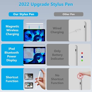 2023 new product magnetic attached charger stylus pen for capacitive stylus pen ipad pro 3 and mini 6 air 4