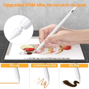 Stylus Pen for iPad, iPad Pencil 2nd Generation with Palm Rejection, Magnetic & 1.0mm Fine Tip Compatible with iPad 2018-2022