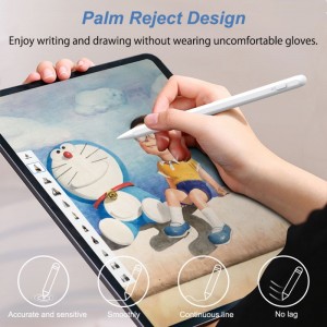 Palm Rejection Stylus Pen Pencil For Ipad Apple Pencil Replaceable Nib Usb Charging Touch Switch Active Tablet Stylus