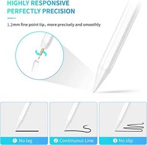 Aluminum Alloy Active Capacitive Stylus Intelligent Power Saving Palm Rejection Smart Pens Styluses For Ipad 2018 Or Later